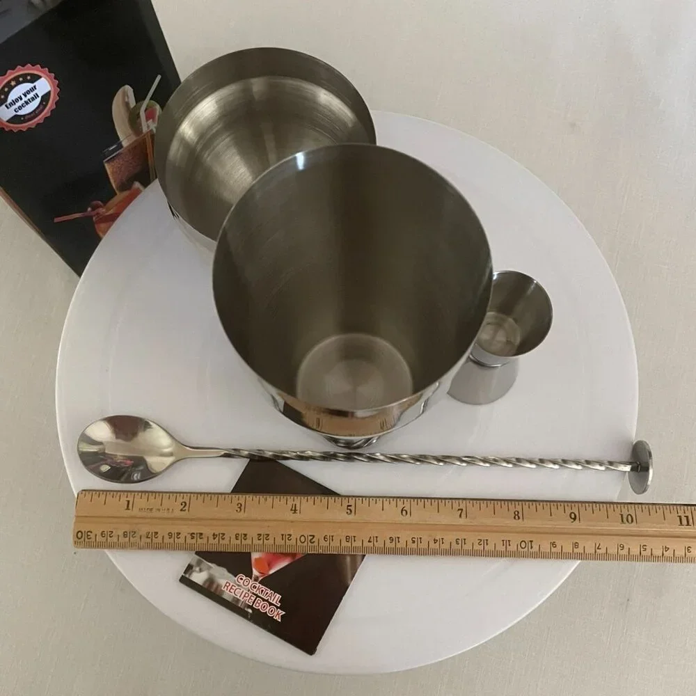 TNCO Cocktail Shaker Set With Jigger and Spoon